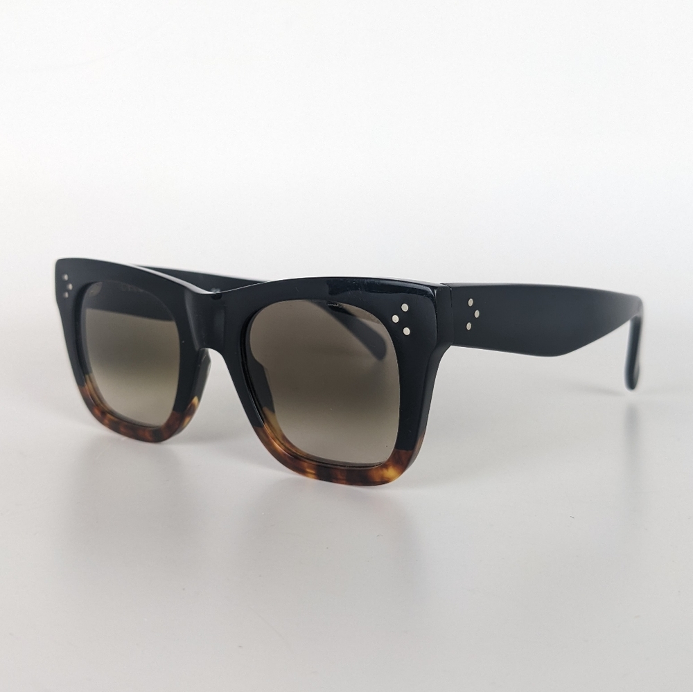 Celine CL41089/S Tortoise Shell Square Gradient Catherine Sunglasses